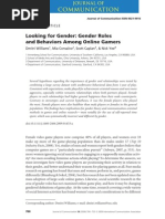 Download Looking for Gender- Gender Rolesand Behaviors Among Online Gamers 2009 by Franck Dernoncourt SN36548734 doc pdf