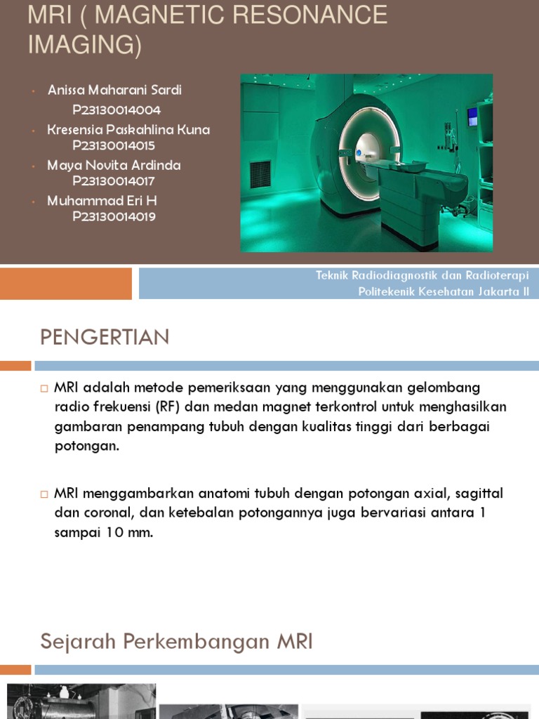 Magnetic Resonance Imaging (MRI) | PDF
