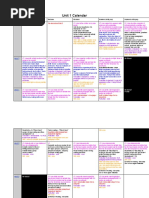 unit 1 calendar - google docs