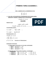 Calculo Iii - Primera Tarea Academica - CICLO 2014-I: 1) Primer Paso: Intersección Con Los Ejes Coordenadas