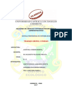 Plan de Trabajo y Programa de Auditoría