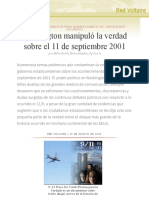 Washington Manipuló La Verdad Sobre El 11 de Septiembre 2001, Por Mike Smith, Nolan Higdon, Sy Cowie