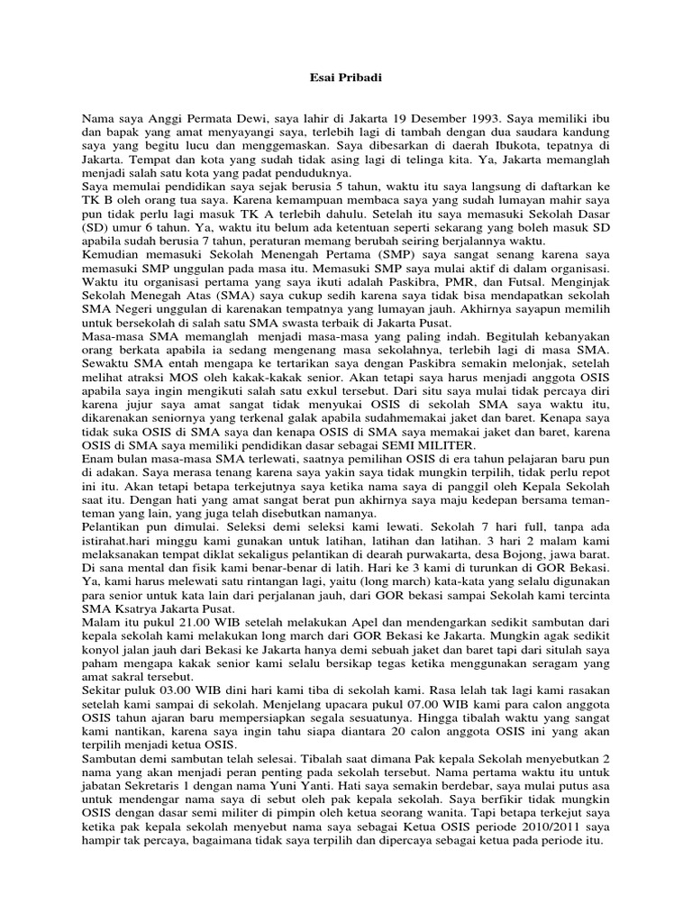 Esai Pribadi
