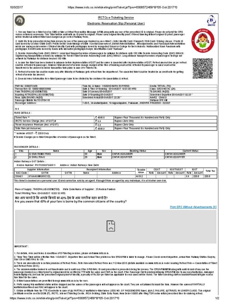 TDD To DD PDF | PDF | Identity Document | Railway