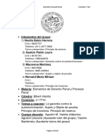 TP Grupal Grupo 2. Reserva, Autoincriminacion, Sujeto y Objeto de Prueba, Inocencia