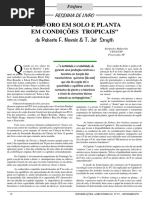 Resenha “FÓSFORO EM SOLO E PLANTA EM CONDIÇÕES TROPICAIS” 