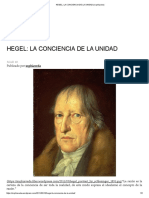 Hegel_ La Conciencia de La Unidad