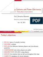EE303 - Energy Systems and Power Electronics: Lecture 3. Three-Phase Circuit Analysis