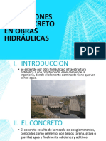 Aplicaciones Del Concreto en Obras Hidráulicas