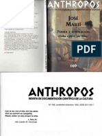 Revisa Anthropos - José Martí Poesía y Revolución