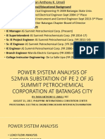 Board Presentation-Power System Analysis of 52mva Substation