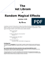 The Net Libram of Random Magical Effects v2.0 PDF | PDF | Magic ...