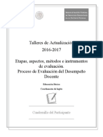 Proceso de Evaluacion Del Desempeno Docente