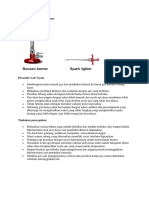 Bekerja Dari Bunsen Burner