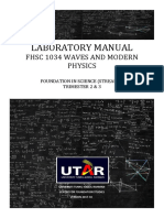 Labmanual Wave and Modern Physics