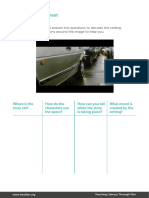 Teaching Literacy Through Film - Predictive Writing Setting Analysis Sheet - Between Us Setting