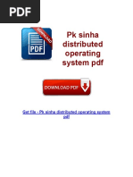 P K Sinha Distributed System Ebook