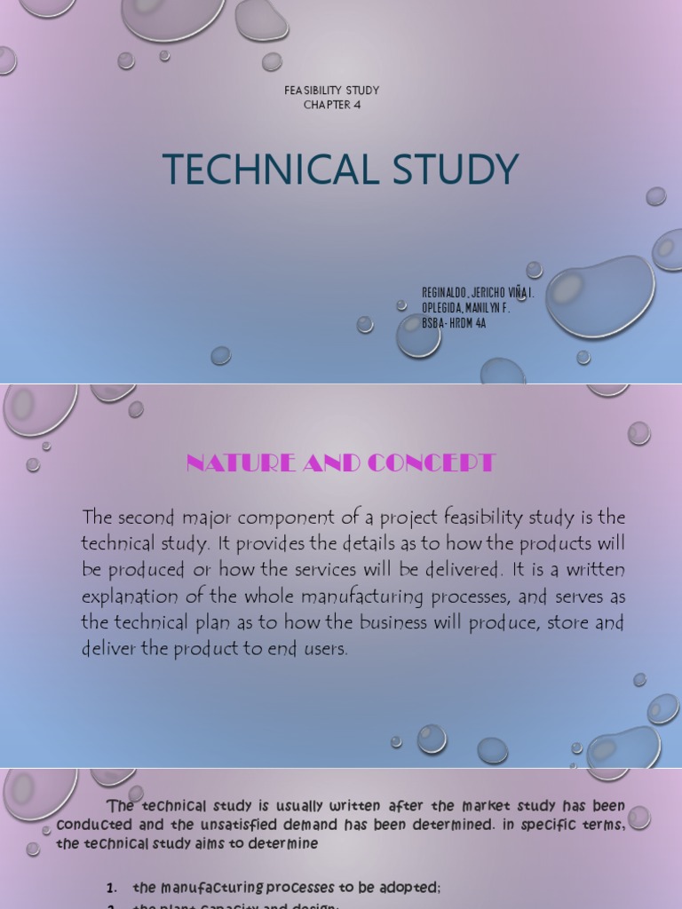 Technical Study in Feasibility Analysis | PDF | Feasibility Study ...