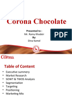 Corona Chocolate: Presented To: by