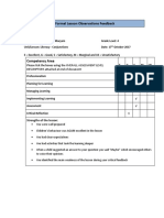 Formal Lesson Observation Feedback - Maryam 17 10 17