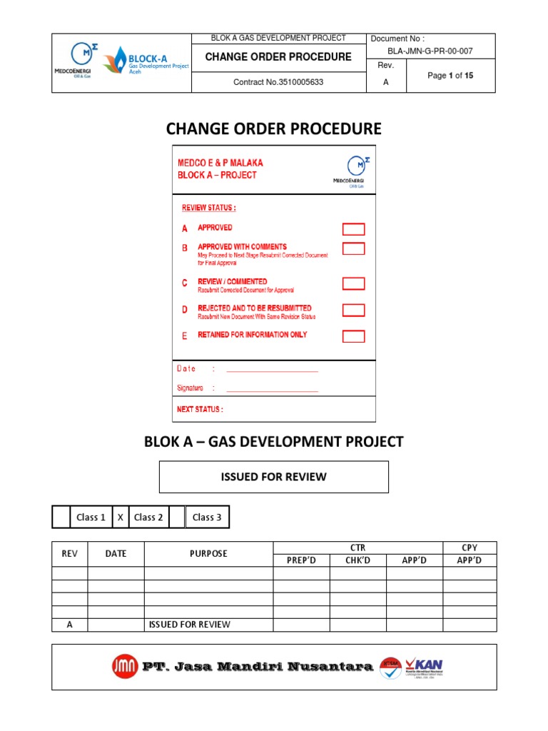Change Order Procedure | Invoice | Government Information