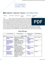 Corporate Finance Online Class-syllabus