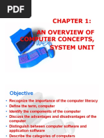 Chapter 1 - Introduction To Computer & System Unit PDF