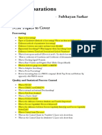SCM - What To Prepare PDF