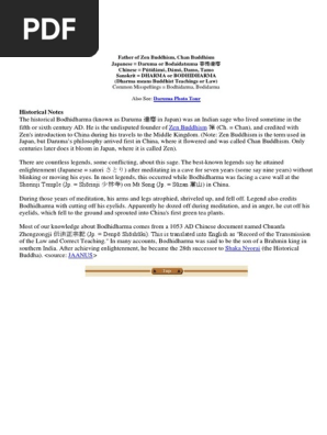 Bodhidharma Story Pdf