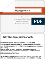  Hypoglycemia in Children