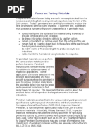 Penetrant Testing Materials