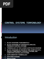 Control Systems Terminology