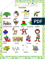 Christmas Pictionary Classroom Posters Picture Dictionaries 102759