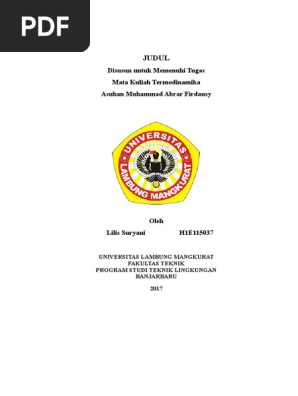 Format Cover Makalah