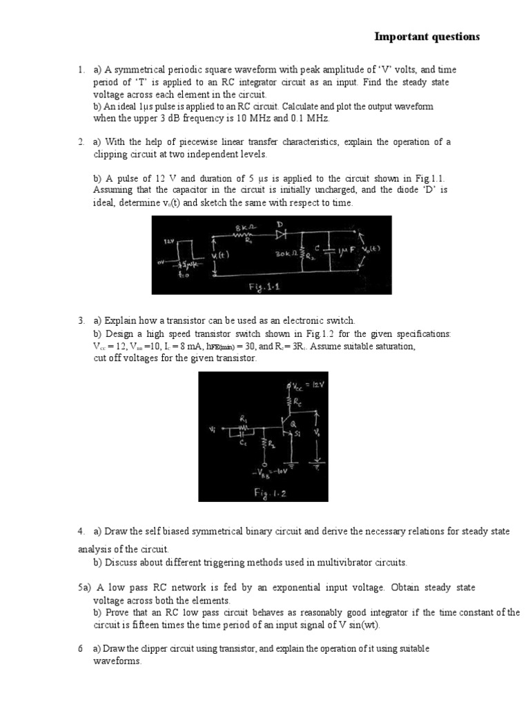 PDC 1 | PDF | Electronic Circuits | Electricity