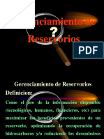 Gerenciamiento de Reservorios Pet.