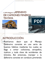 Curso Manejo Defensivo Camiones Minerios Mina Tintaya