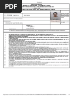 Admit Card