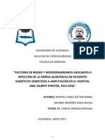 Factores de Riesgo y Microorganismos Asociados A Infeccion de Herida Quirurgica en Pacientes Diabeticos Sometidos A Amputacion. Hagp, 2016. Final