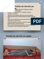 Pozitia de Dormit Pe Spate