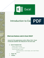 Microsoft Excel 2013 Introduction