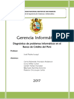 Diagnóstico de problemas informáticos en el Banco de Crédito del Perú