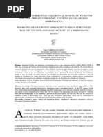 Abordagens Normativas e Descritivas Às Notas Do Tradutor Dos Anos 1960 Até o Presente Excertos de Uma Revisão Bibliográfica