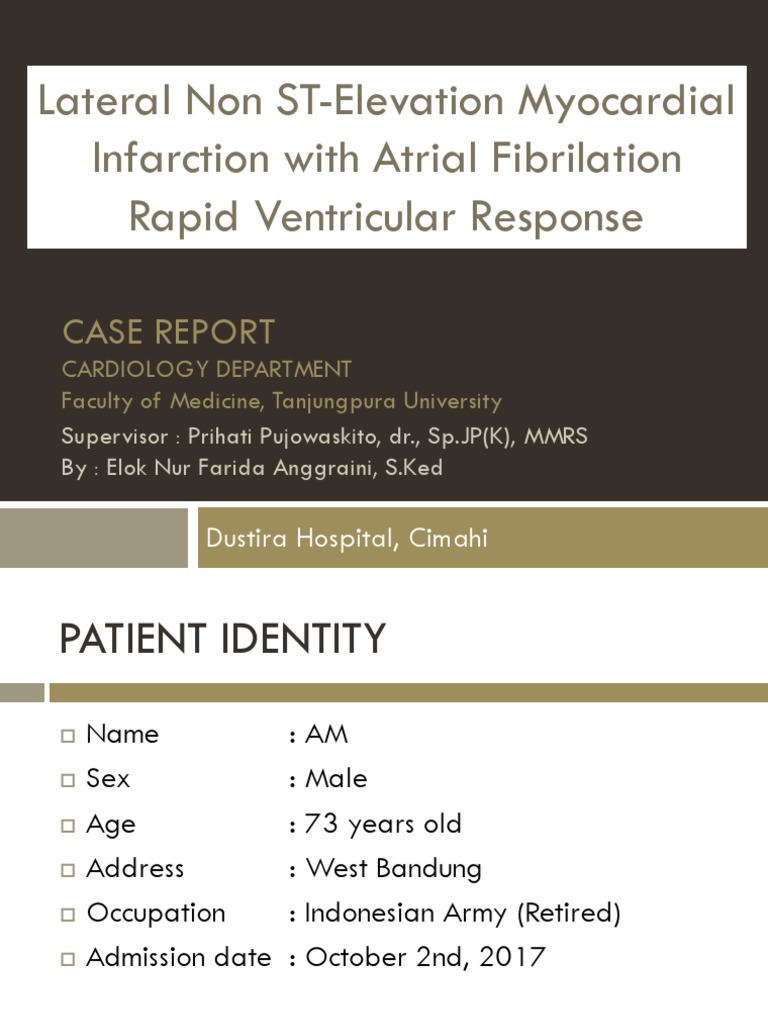 Nstemi Af Rvr Pdf Myocardial Infarction Medical Specialties