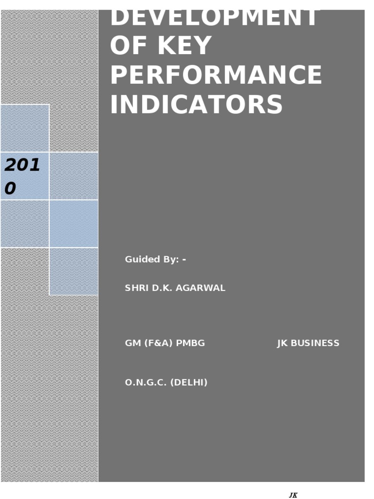ONGC KPI Development Overview 2010 | PDF | Performance Indicator | Asphalt