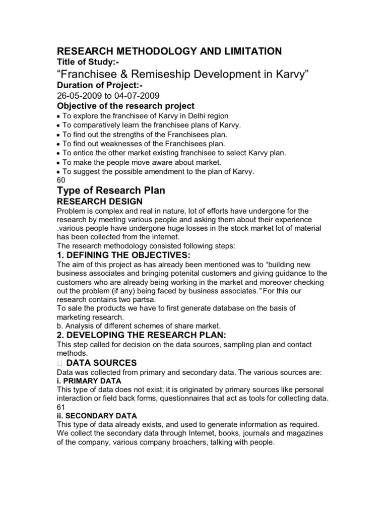 Sample of scope and limitation in research proposal image