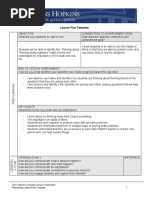 Lesson Plan Template: John Hopkins University School of Education