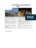 Comparative and Superlative From Arequipa and Tacna