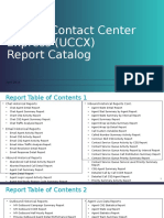 CCX Reporting Catalog v1