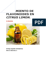 Aislamiento de Flavonoides en Citrus Limon
